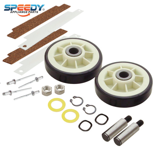 Whirlpool 303373 306508 Dryer Roller & Glide Replacement Kit Whirlpool 303373 306508 Dryer Roller & Glide Replacement Kit