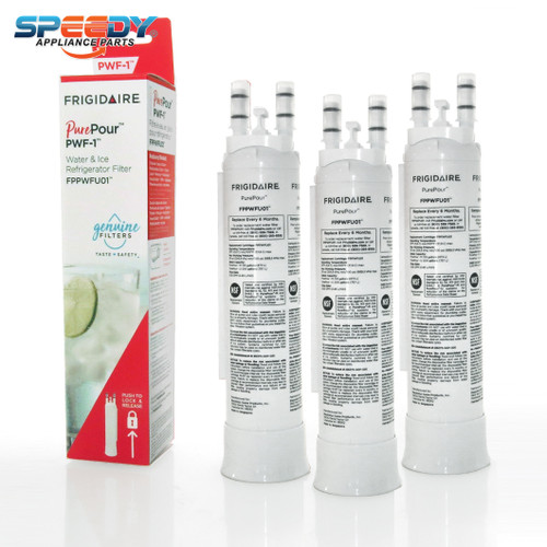FPPWFU01 PWF-1 (3 Pack) PurePour Frigidaire Refrigerator Ice & Water Filter