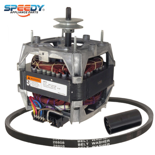 38034P 27001006 Washer Drive Motor & Belt Replacement for Speed