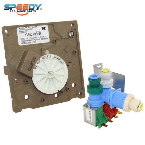 628366 W10408179 Refrigerator Icemaker Module & Water Valve Replacement for Whirlpool / KitchenAid