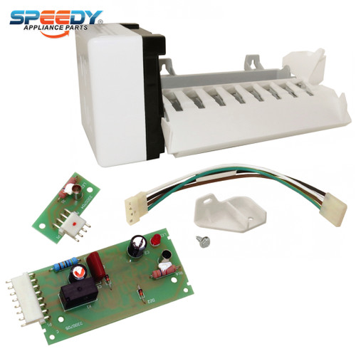 2198597 4389102 Refrigerator Ice Maker & Control Board Set Replacement for Whirlpool / KitchenAid