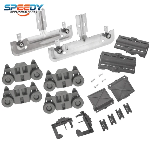 W10712394 W10195416 Dishwasher Upper & Lower Adjuster & Wheel Kit Replacement for KitchenAid / Kenmore