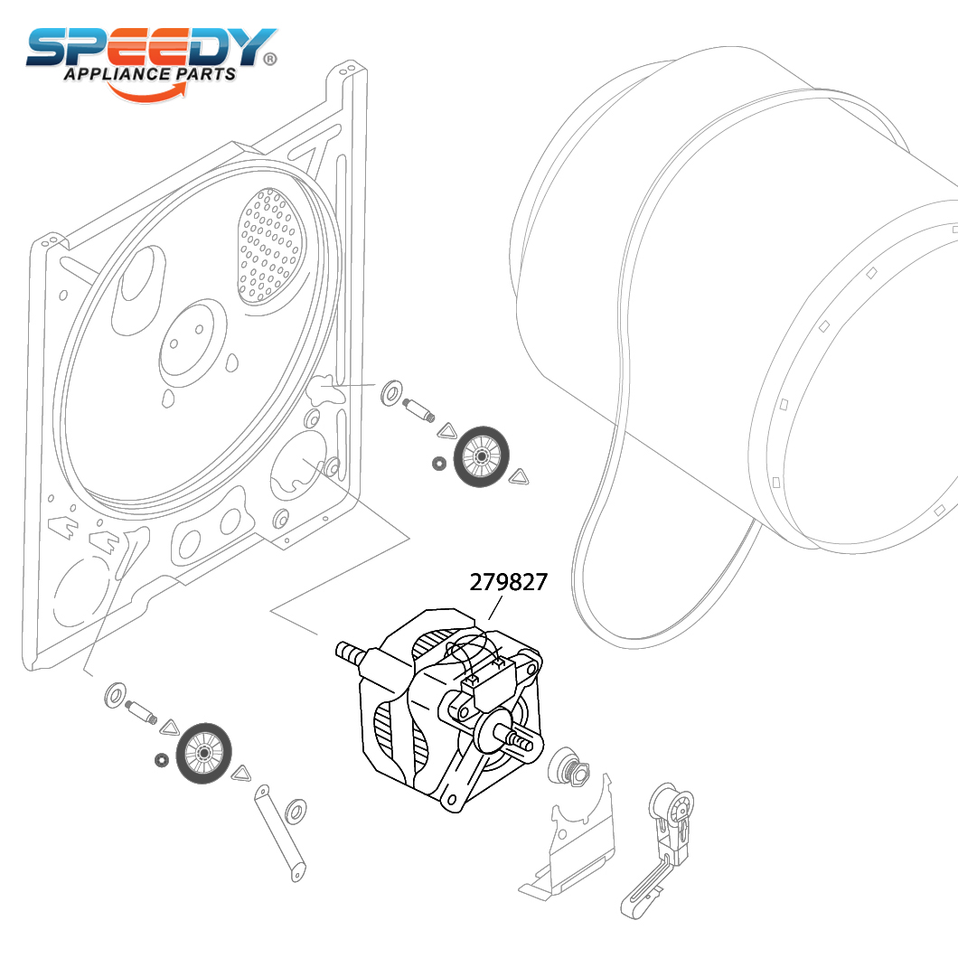 279827 Dryer Drive Motor Replacement for Whirlpool / Maytag