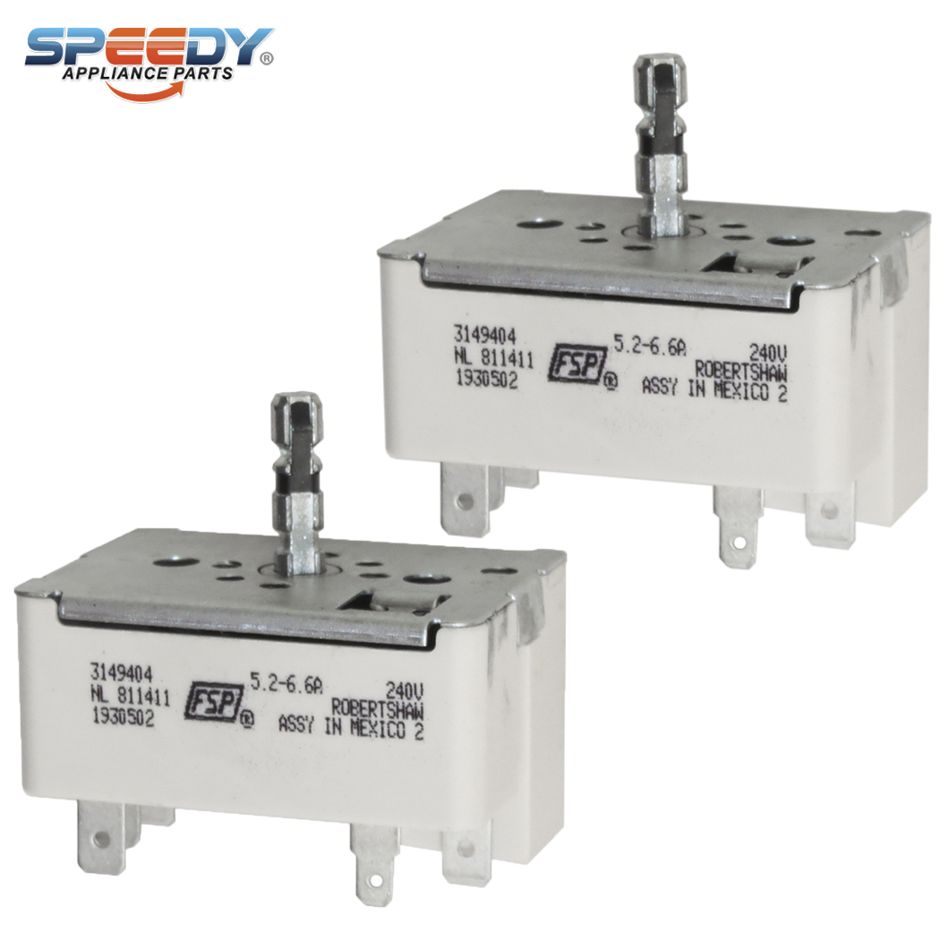 3149404 2PK Range Infinite Switch Replacement for Whirlpool