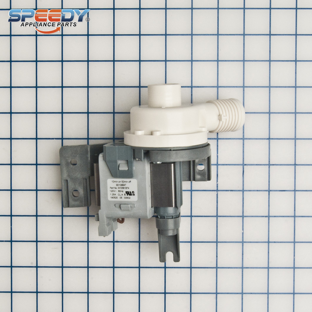 W10581874 Washer Drain Pump Replacement for Whirlpool / Maytag