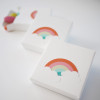 Carré Arc-en-ciel sucré, contenants à dragées