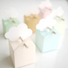 boîtes à dragées aux couleurs tendres et pastel, avec étiquette nuage, pour baptême par exemple boîtes à dragées aux couleurs tendres et pastel, avec étiquette nuage, pour baptême par exemple