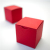 Cube simple couleur rouge suisse