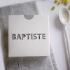 Boîte carrée Prénom personnalisé, baptême d'automne Boîte carrée Prénom personnalisé, baptême d'automne