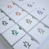 Boîte Rameau d'olivier, contenant à dragées pour fête d'automne, confirmation, cérémonie - et leurs dragées assorties. Cadeau d'invité.