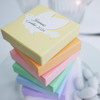 Boîte à dragées pour offrir à l'occasion d'une naissance, belle palette de couleurs , colombe personnalisée à votre texte