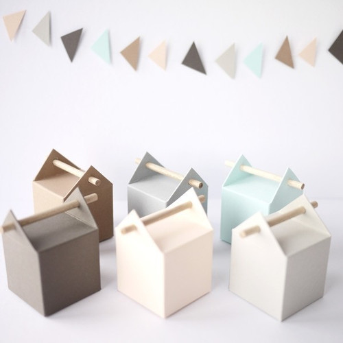 Kit de l’arlequin, 10 boites à dragées pastel