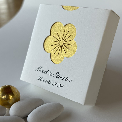 Boîte à dragée mariage luxe