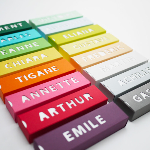 Boîte couleur PRENOM garçon, personnalisée