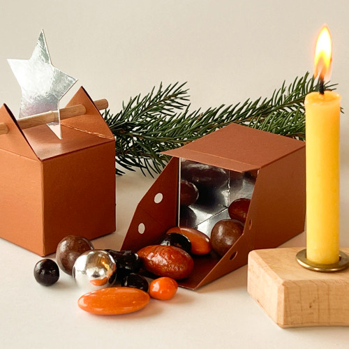 Boîte chocolats de Noël pour votre table de fête