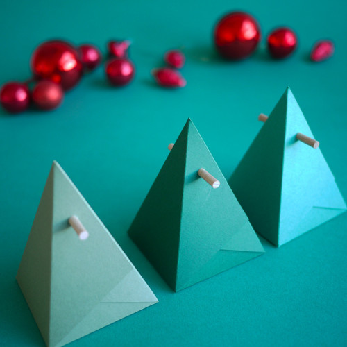 Boîte cadeau pyramide, Sapin des Alpes