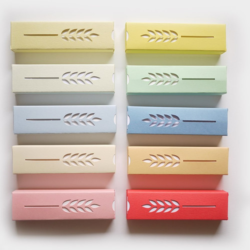 Boîte à dragées Epi de blé, pastel