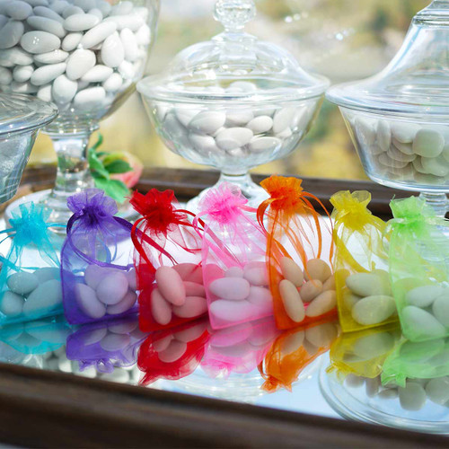 Pochons organza aux couleurs de l'arc-en-ciel, solution clé en main, pour petit budget mais grande exigence Pochons organza aux couleurs de l'arc-en-ciel, solution clé en main, pour petit budget mais grande exigence