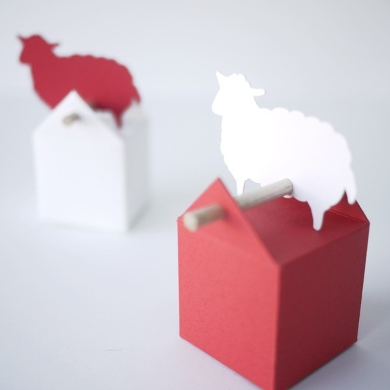 Etiquette Mouton ou Agneau en papier