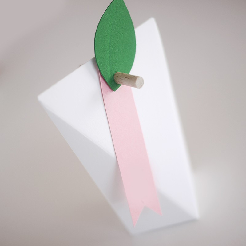 Boîte à dragées Grand Angle blanche