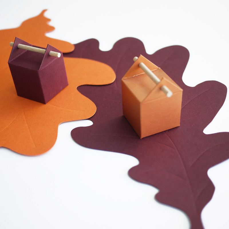 Boîte à dragées Tourillon d'automne