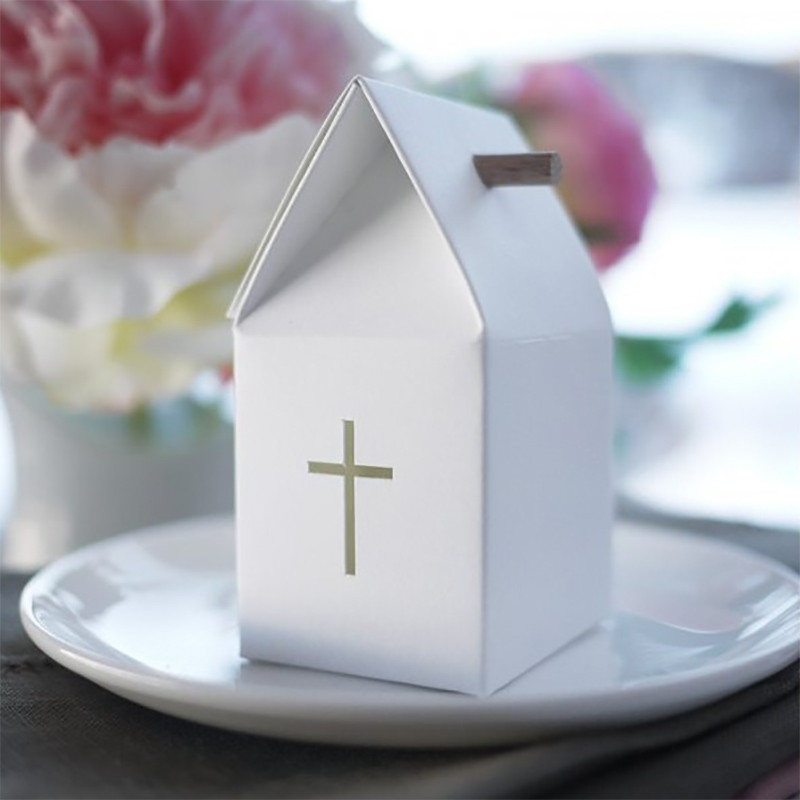 Boite Eglise baptême d'une fille Boite Eglise baptême d'une fille