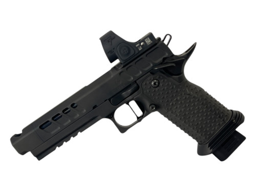 Atlas Erebus v2 Pistol 9mm 4.6" Compensated DLC Black w/ Trijicon SRO