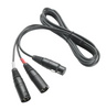 Dual 0.61 m (24") shielded two-conductor, terminated in two XLR3M-type connectors for the Audio Technica BP4027