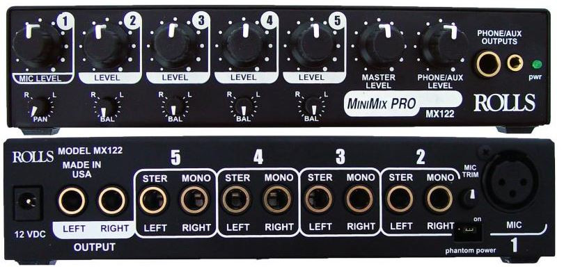 Rolls MX122 - Compact and Field Mixers