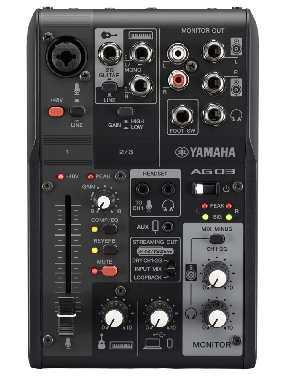 Yamaha AG03 MK2 Black - Mixers