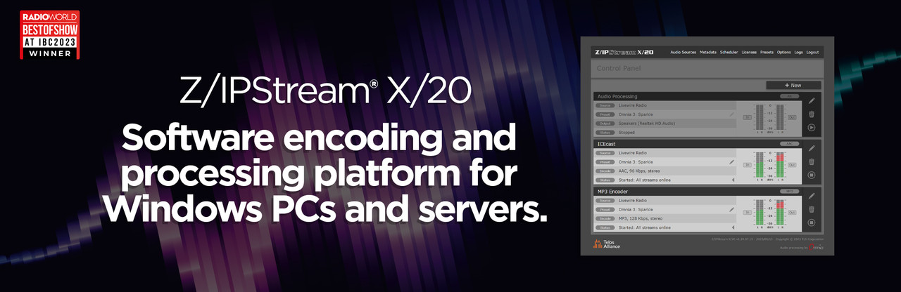 Telos Z/IPStream X/20 - Broadcast Supply Worldwide