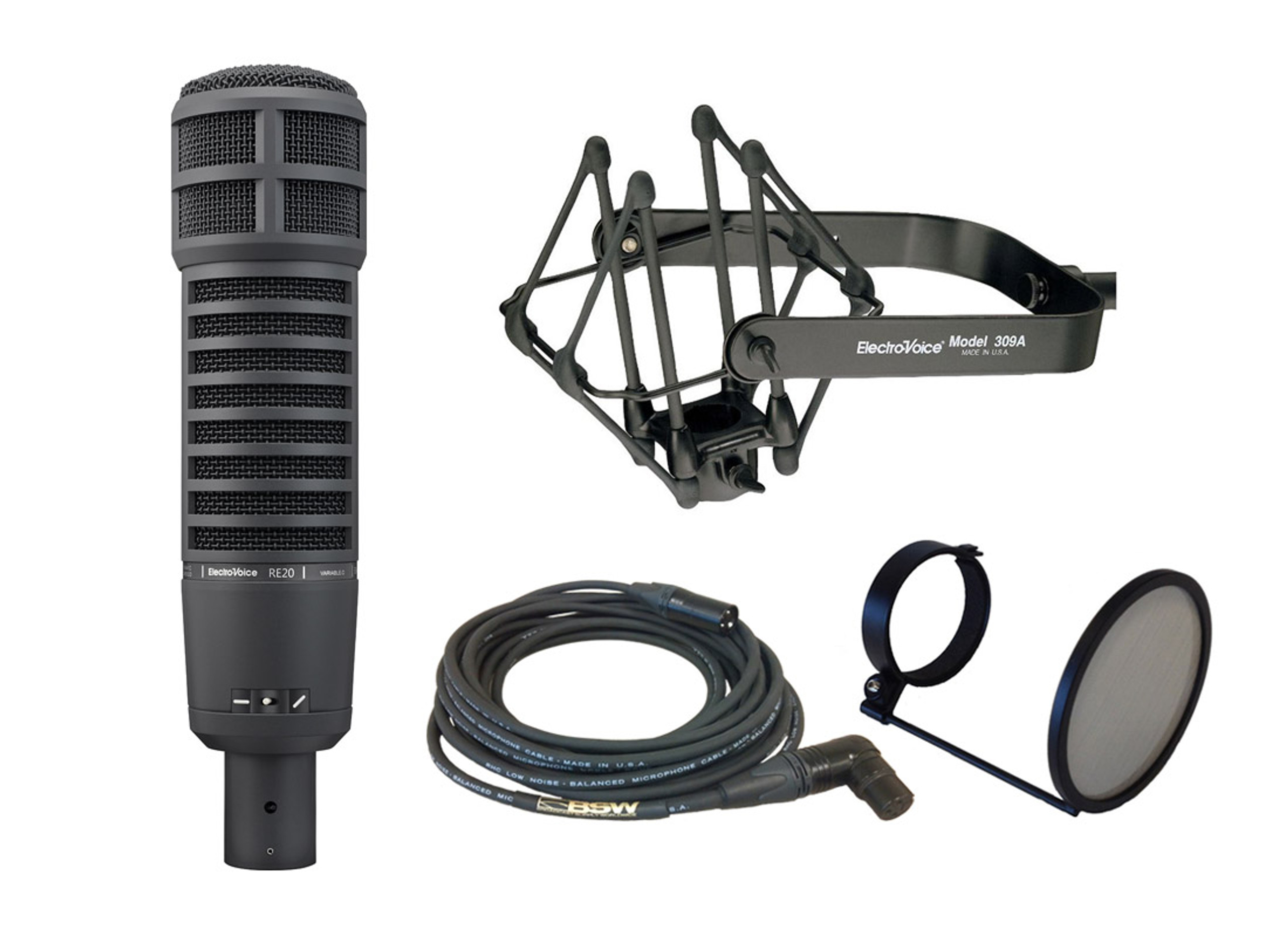 Electrovoice RE20 Package Black Broadcast Supply Worldwide