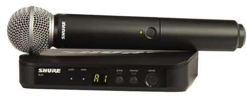 Illustrative image of: Shure BLX24-SM58: Wireless Microphone Systems: BLX24-SM58