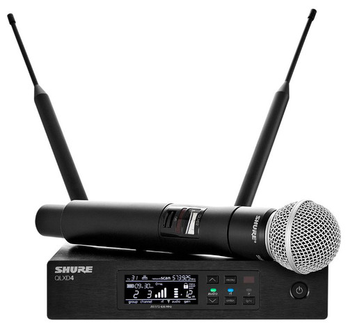 Illustrative image of: Shure QXLD24-SM58-J50: Wireless Microphone Transmitters and Receivers: QXLD24-SM58-J50