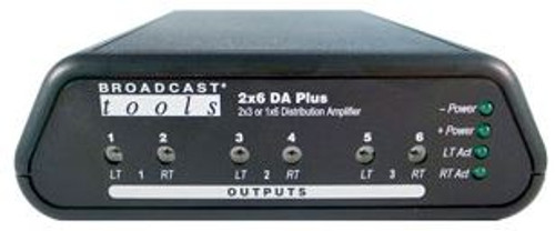 Illustrative image of: Broadcast Tools 2X6DA Plus: Distribution Amplifiers: 2X6DA-PLUS