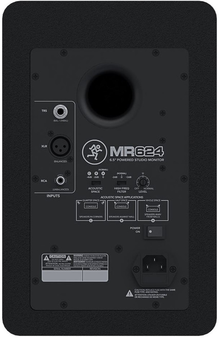 Illustrative image of: Mackie MR624: Studio Monitors - Powered: MR624