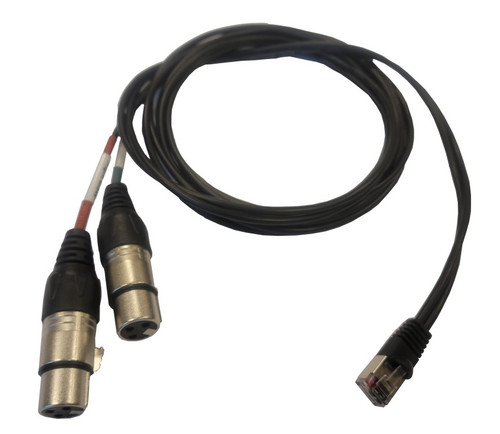 Illustrative image of: BSW Connect DUAL-XLRF-RJ45M-6FT: Audio Cables and Connectors: DUAL-XLRF-RJ45M-6FT