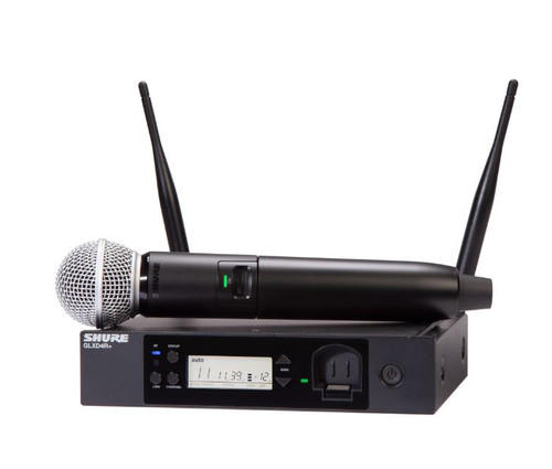 Illustrative image of: Shure GLXD24RPLUS-SM58-Z3: Wireless Microphone Transmitters and Receivers: GLXD24RPLUS-SM58-Z3