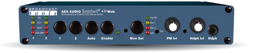 Broadcast Tools AES Audio Sentinel + Web Front View