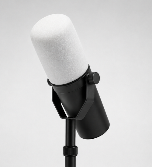 Chief Swag Officer SM7B Pop Filter/Windscreen for Shure (Blank White)