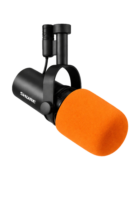 Chief Swag Officer SM7B Pop Filter/Windscreen for Shure (Blank Orange)