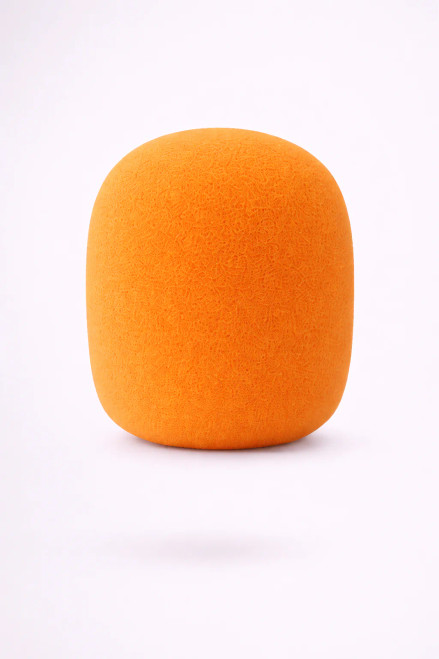 CSO Blank Mic Pop Cover for Wireless Microphones - Orange