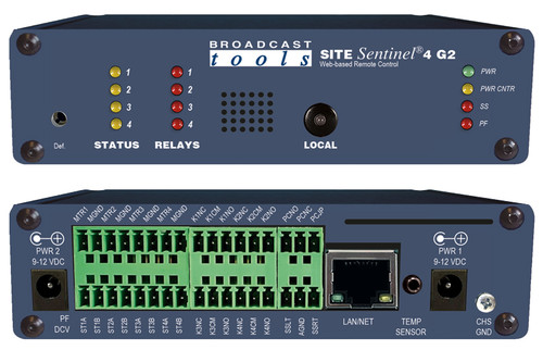 Broadcast Tools Site Sentinel 4 G2 Front and Rear Image