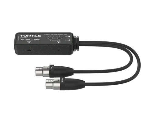 Turtle AV Dante Dual XLR Input Adapter