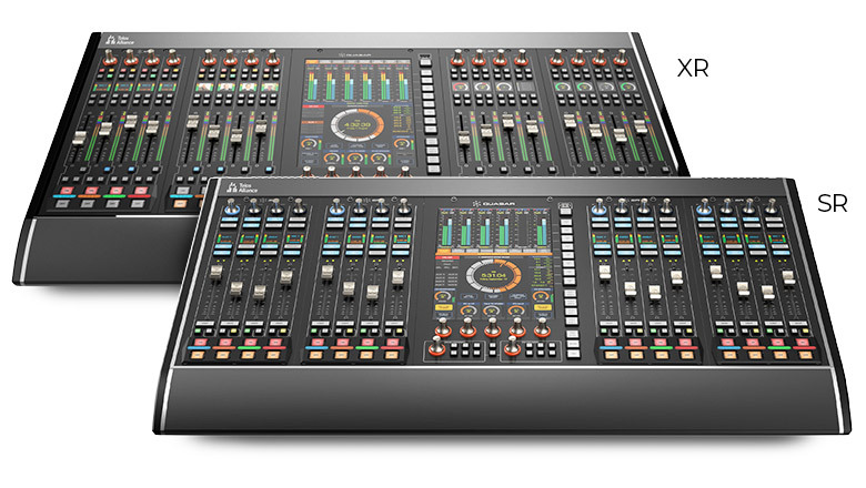 Quasar Mixing Consoles, models XR and SR.