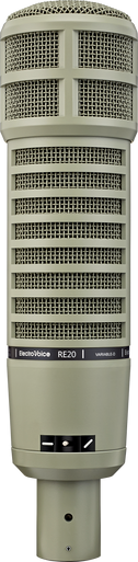 Illustrative image of: EVI Electrovoice RE20: Microphones;;Electrovoice;;Dynamic Microphones: Electrovoice RE20