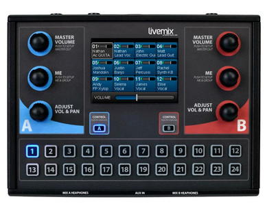 Illustrative image of: DIGITALAUD Digital Audio Labs Livemix Mixer Control Surface: Headphone Amplifiers;;Digital Audio Labs: Digital Audio Labs Livemix Mixer Control Surface