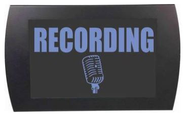 Illustrative image of: AMERECORD American Recorder OAS-2002M-BL: On Air Lighting;;American Recorder: American Recorder OAS-2002M-BL