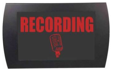 Illustrative image of: AMERECORD American Recorder OAS-2002M-RD: On Air Lighting;;American Recorder: American Recorder OAS-2002M-RD