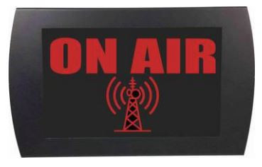 Illustrative image of: AMERECORD American Recorder OAS-2001M-RD: On Air Lighting;;American Recorder: American Recorder OAS-2001M-RD